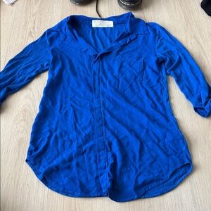 Vintage Havana Cobalt Blue Blouse